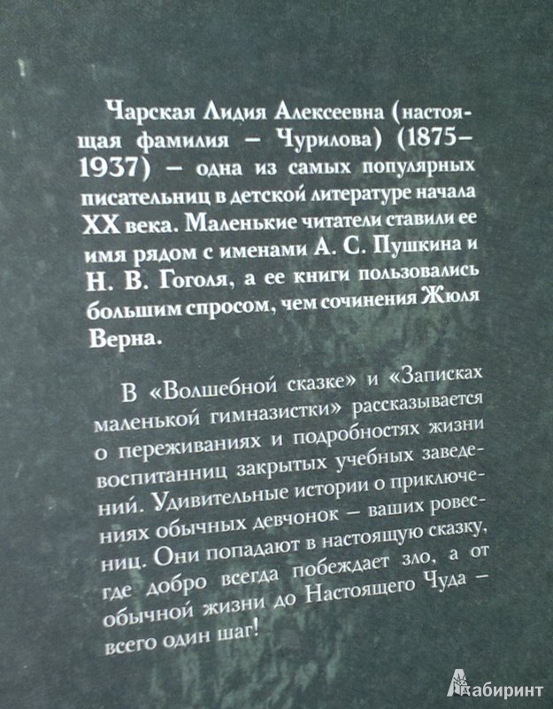 Иллюстрация 8 из 8 для Волшебная сказка. Записки маленькой гимназистки - Лидия Чарская | Лабиринт - книги. Источник: Леонид Сергеев