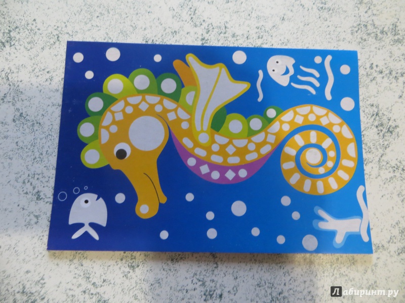 Иллюстрация 5 из 24 для Набор для детского творчества. Сверкающая мозаика "Морской конек. Морская черепаха" (2776) | Лабиринт - игрушки. Источник: Ko-ren