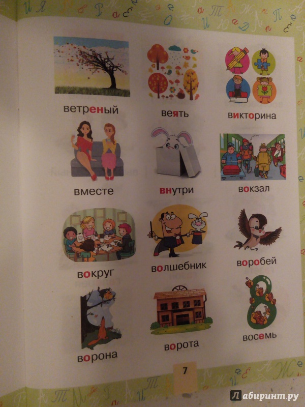 Иллюстрация 12 из 34 для Словарные слова в картинках для начальной школы | Лабиринт - книги. Источник: Гаршина  Анна