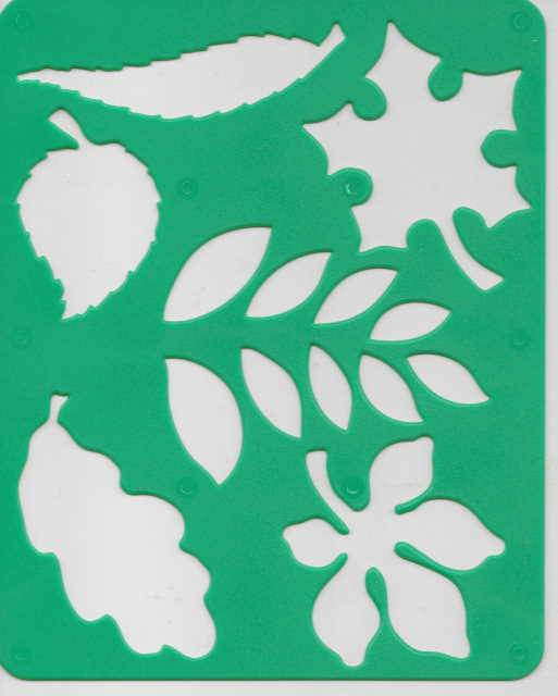 Иллюстрация 2 из 7 для Трафарет пластмассовый Листья деревьев, цвет в ссортименте | Лабиринт - игрушки. Источник: _Елена_