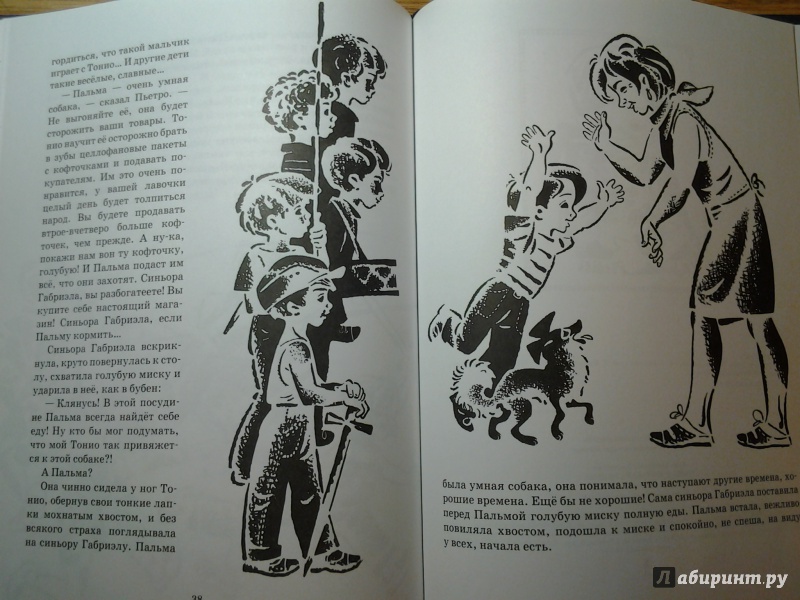 Иллюстрация 20 из 21 для Тонио и его собака Пальма - Анна Кардашова | Лабиринт - книги. Источник: Olga
