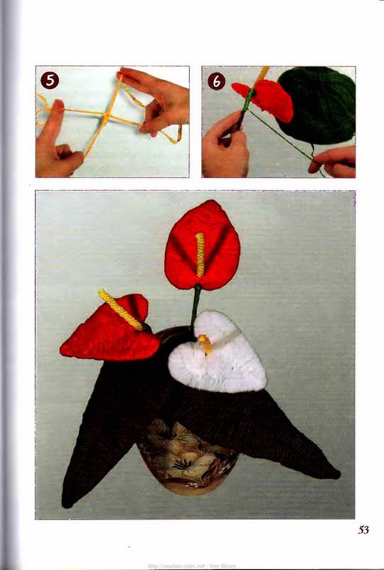 Иллюстрация 27 из 30 для Объемные цветы из шерстяных ниток. Новая техника - Жанна Шквыря | Лабиринт - книги. Источник: Ялина