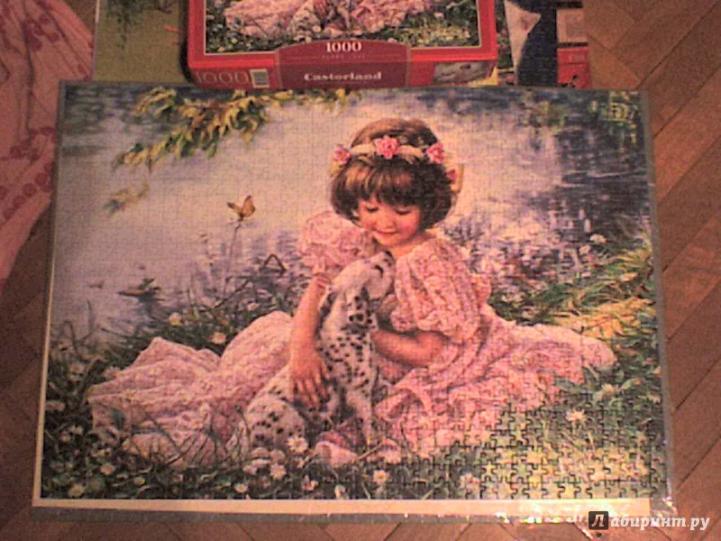 Иллюстрация 3 из 7 для Puzzle-1000 "Девочка и щенок" (C-103249) | Лабиринт - игрушки. Источник: Роза с шипами