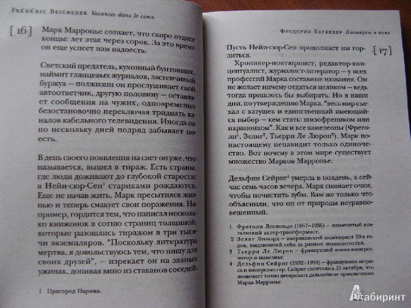 Иллюстрация 4 из 6 для Каникулы в коме - Фредерик Бегбедер | Лабиринт - книги. Источник: Ольга