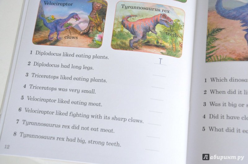 Иллюстрация 7 из 15 для Dinosaurs. Activity Book. Level 2 - Catrin Morris | Лабиринт - книги. Источник: Козинец  Владимир Григорьевич