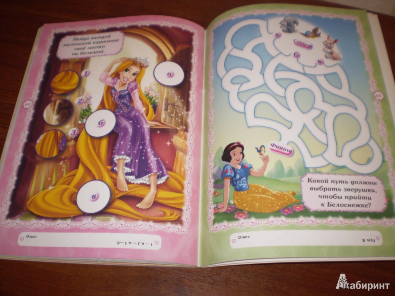 Иллюстрация 11 из 25 для Принцессы. Раскрась, наклей и отгадай! 5 в 1 (№1302) | Лабиринт - книги. Источник: Sanananda