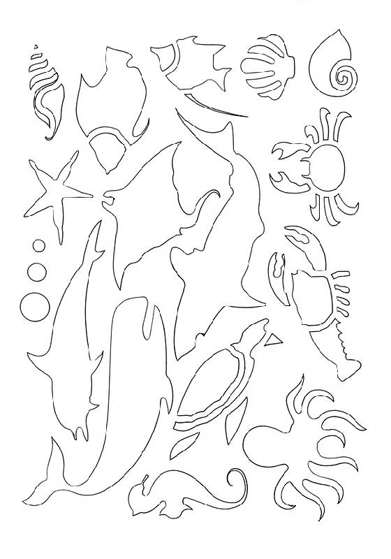 Иллюстрация 3 из 4 для Трафарет Океан | Лабиринт - игрушки. Источник: * Ольга *