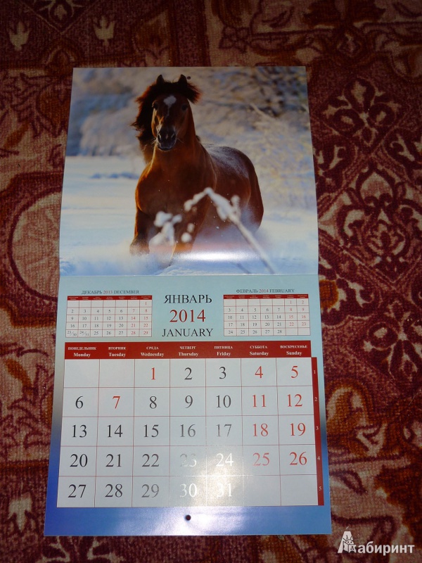 Иллюстрация 3 из 16 для Календарь 2014 "Год лошади" | Лабиринт - сувениры. Источник: Шубина  Диана Владимировна