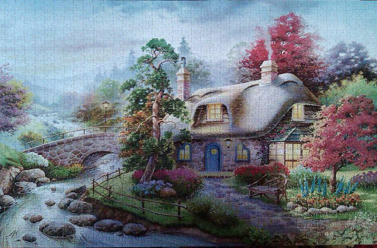 Иллюстрация 14 из 15 для Puzzle-1000. Сказочный домик (С-101047) | Лабиринт - игрушки. Источник: JulCalifornia