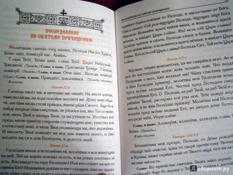 Иллюстрация 6 из 7 для Молитвослов с правилом ко Святому причащению | Лабиринт - книги. Источник: D8  _