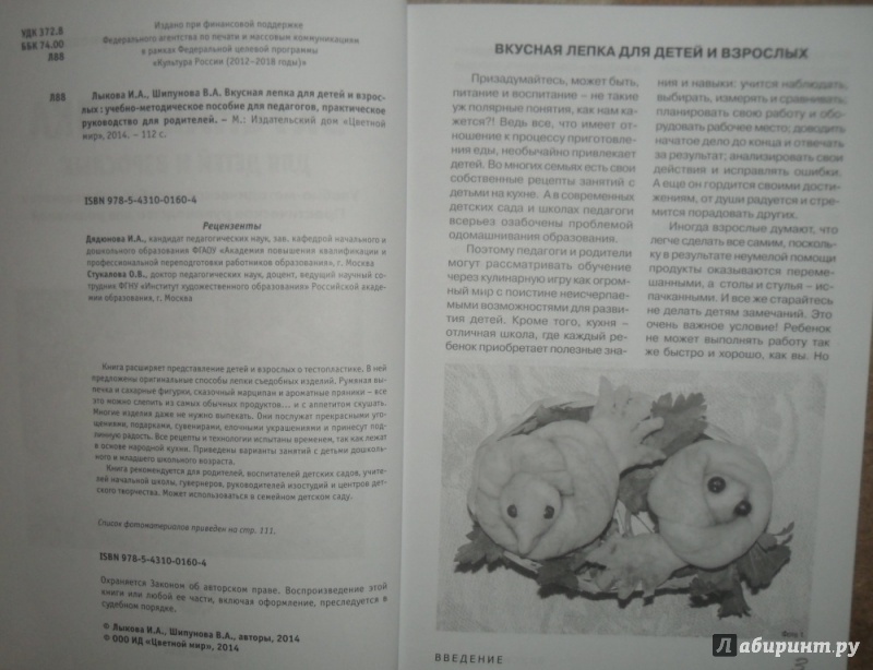 Иллюстрация 15 из 25 для Вкусная лепка для детей и взрослых - Лыкова, Шипунова | Лабиринт - книги. Источник: Наталья