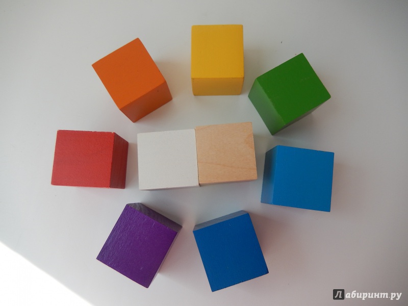 Иллюстрация 2 из 9 для Кубики цветные, 18 штук (Д-635) | Лабиринт - игрушки. Источник: Чередникова  Ольга