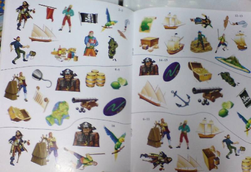 Иллюстрация 3 из 9 для Пираты. Умные наклейки | Лабиринт - книги. Источник: Настёна