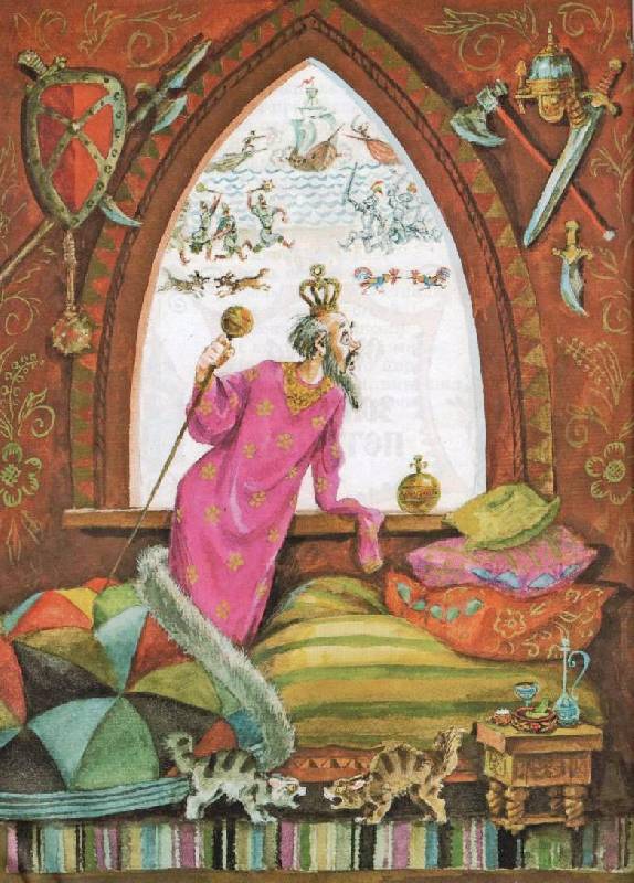 Иллюстрация 28 из 41 для Сказки - Александр Пушкин | Лабиринт - книги. Источник: Zhanna