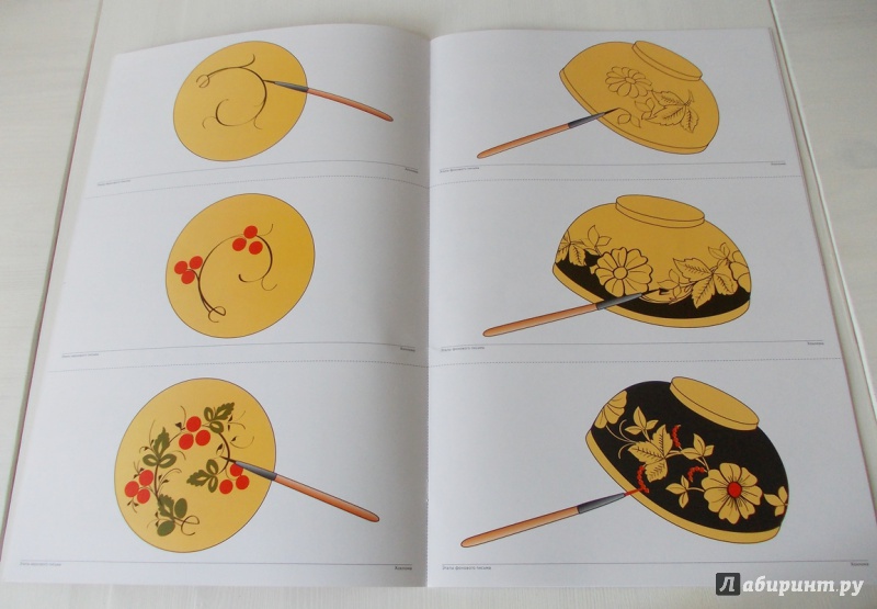 Иллюстрация 28 из 32 для Хохлома. Демонстрационный материал с методичкой для детей дошкольного возраста - Светлана Погодина | Лабиринт - книги. Источник: Viabundus