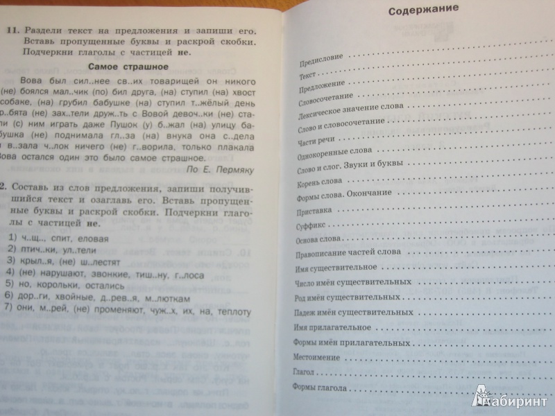 Иллюстрация 3 из 32 для Русский язык. 3 класс. Разноуровневые задания. ФГОС | Лабиринт - книги. Источник: RoMamka