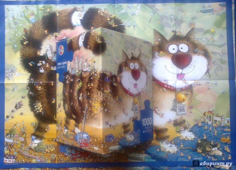 Иллюстрация 6 из 21 для Puzzle-1000. Кошачья жизнь | Лабиринт - игрушки. Источник: Mousse