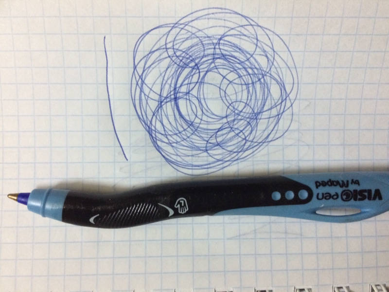 Иллюстрация 6 из 6 для Ручка шариковая VISIO PEN BALL, левша, 1 мм, cиняя | Лабиринт - канцтовы. Источник: Jo