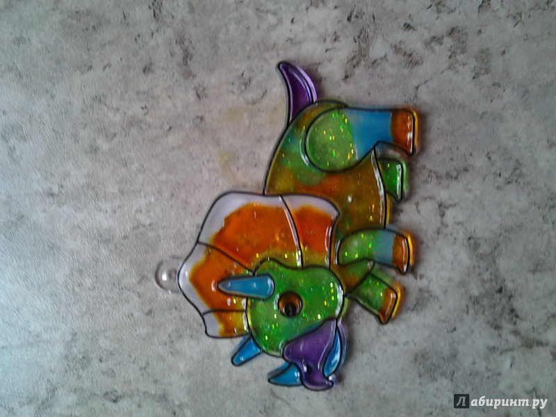Иллюстрация 1 из 3 для Набор витражных красок с витражами "Динозавры" (22928) | Лабиринт - игрушки. Источник: Федорова  Ирина