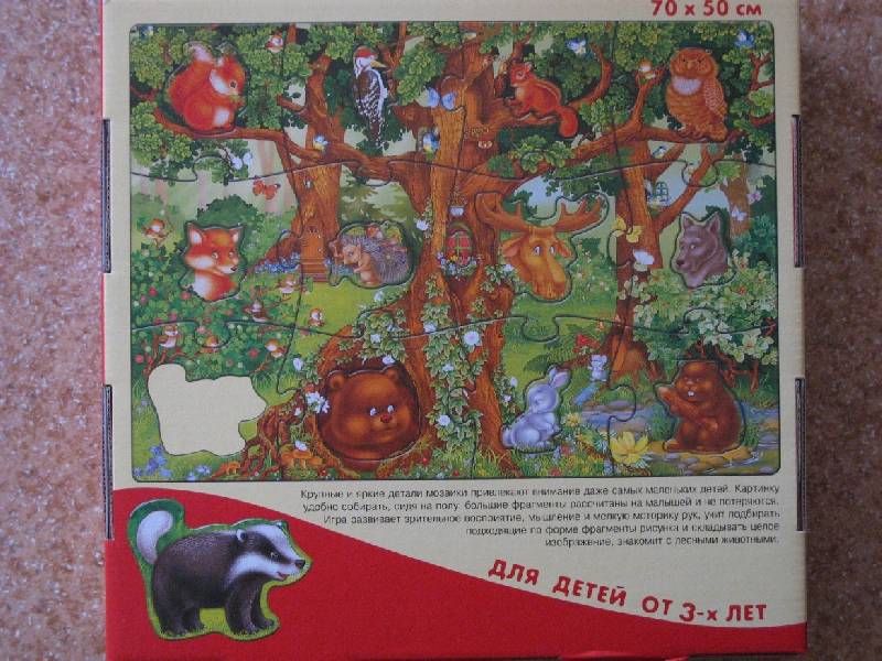 Иллюстрация 8 из 22 для Мозаика для малышей "Волшебный лес" (24 элемента) | Лабиринт - игрушки. Источник: magnolia