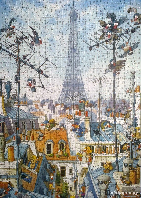 Иллюстрация 6 из 9 для Puzzle-1000 "Эйфелева башня" (29358) | Лабиринт - игрушки. Источник: Mousse