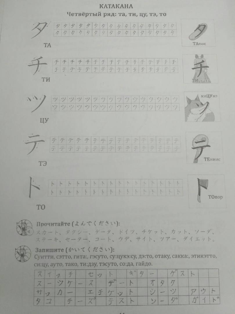 Иллюстрация 14 из 204 для Японская азбука. Учебное пособие - Анна Буландо | Лабиринт - книги. Источник: Rebbekkein