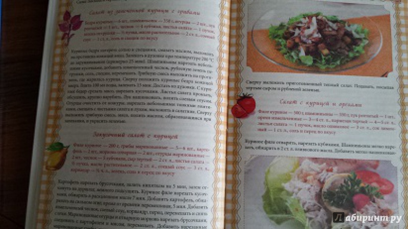 Иллюстрация 3 из 19 для Холодные и теплые салаты. Мясные, рыбные, овощные, корейские, постные + 50 салатных заправок | Лабиринт - книги. Источник: Faina
