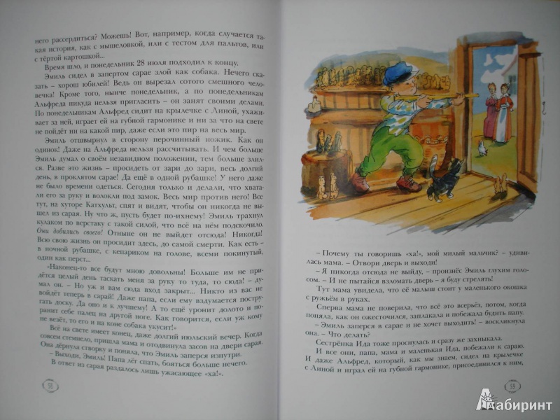 Иллюстрация 34 из 108 для Приключения Эмиля из Лённеберги - Астрид Линдгрен | Лабиринт - книги. Источник: Сорокина  Лариса