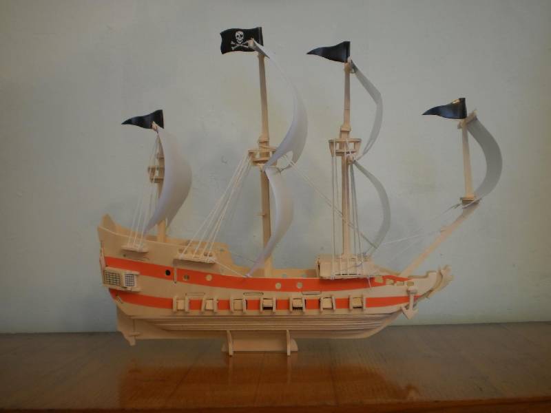 Иллюстрация 28 из 29 для Модель сборная деревянная Пиратский корабль | Лабиринт - игрушки. Источник: Косенко  Евгений Евгеньевич