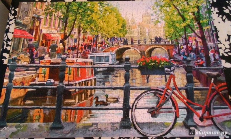 Иллюстрация 4 из 8 для Puzzle-1000 "Пейзаж Амстердам" (C-103133) | Лабиринт - игрушки. Источник: Лескова  Юля