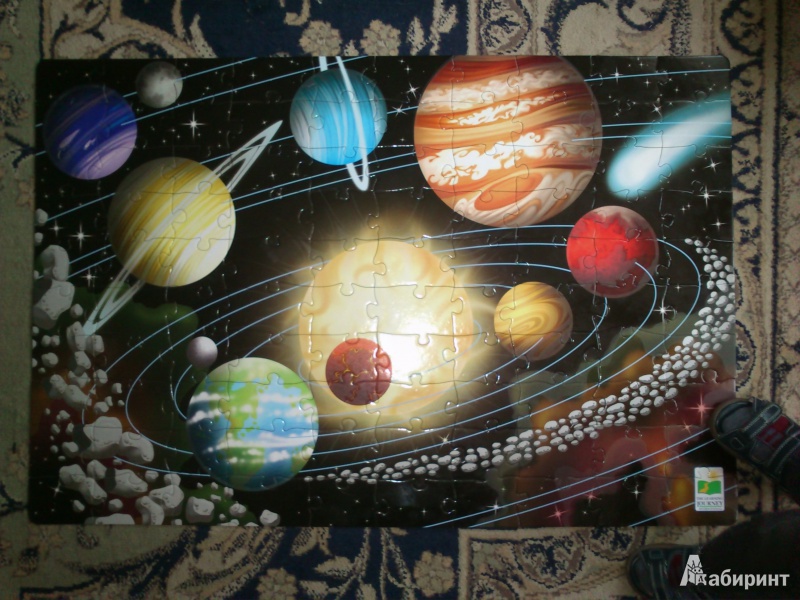 Иллюстрация 2 из 2 для Пазл "Сияние Космоса" 100 элементов, светится в темноте (782545) | Лабиринт - игрушки. Источник: Куницына  Алла