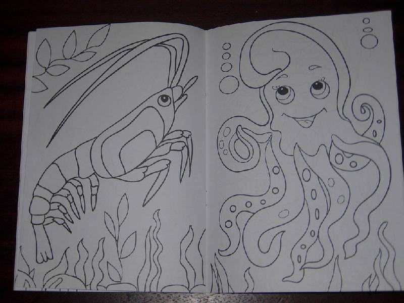 Иллюстрация 10 из 15 для Раскраска: В подводном мире | Лабиринт - книги. Источник: Iwolga