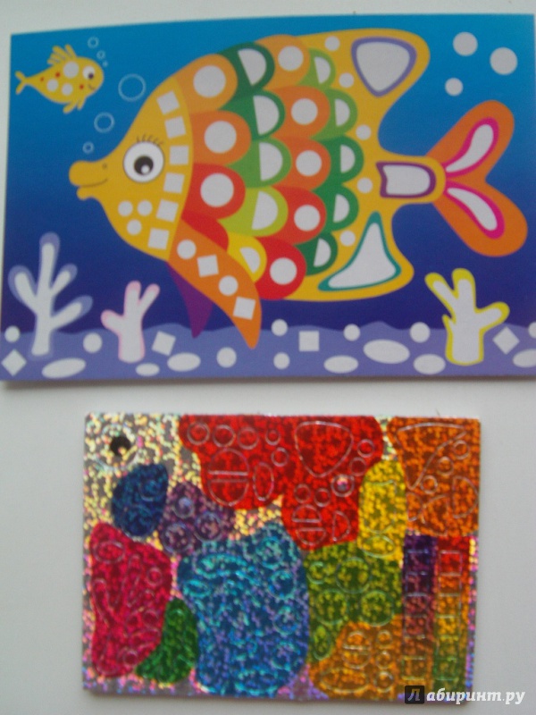 Иллюстрация 3 из 15 для Чудо-мастерская. Сверкающая мозаика "Рыбка. Морская звезда" (2774) | Лабиринт - игрушки. Источник: Elena Yudina