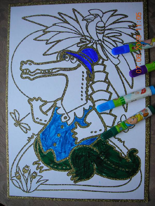 Иллюстрация 2 из 9 для Чудесные раскраски: Крокодил | Лабиринт - игрушки. Источник: Плахова  Татьяна