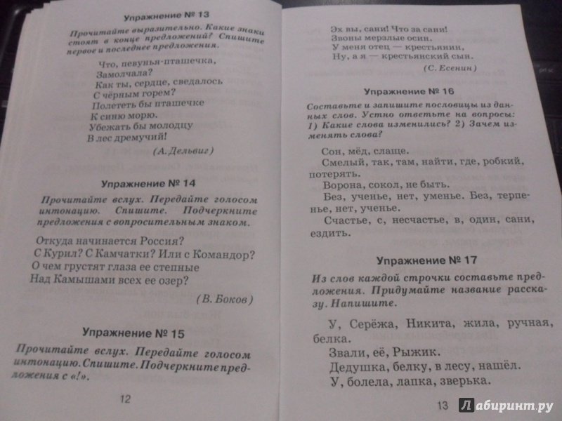 Иллюстрация 7 из 26 для Правила и упражнения по русскому языку: 1 класс | Лабиринт - книги. Источник: Alva