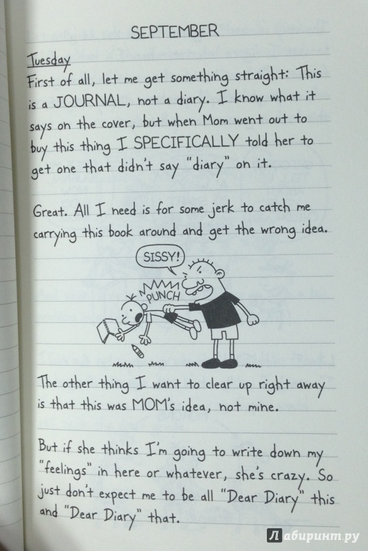 Иллюстрация 6 из 12 для Diary of a Wimpy Kid - Jeff Kinney | Лабиринт - книги. Источник: Tatiana Sheehan