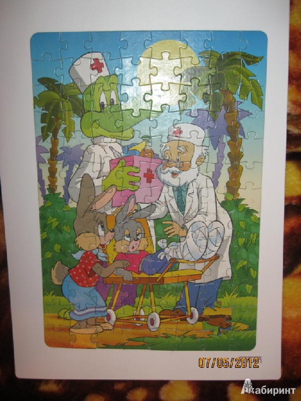 Иллюстрация 8 из 11 для Step Puzzle-104 82004 Айболит и зайчата | Лабиринт - игрушки. Источник: Гилева  Любовь Валерьевна