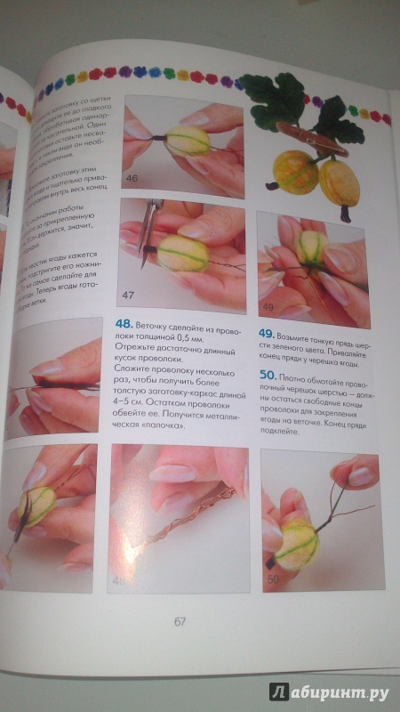 Иллюстрация 19 из 42 для Цветы из войлока - Виктория Козырь | Лабиринт - книги. Источник: bamboo