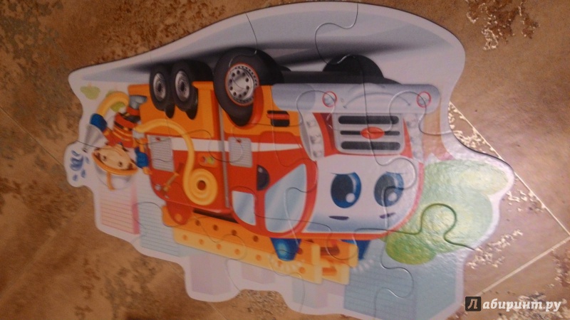 Иллюстрация 2 из 5 для Puzzle-12 MAXI "Пожарная машина" (В-120109) | Лабиринт - игрушки. Источник: Чащина  Маргарита