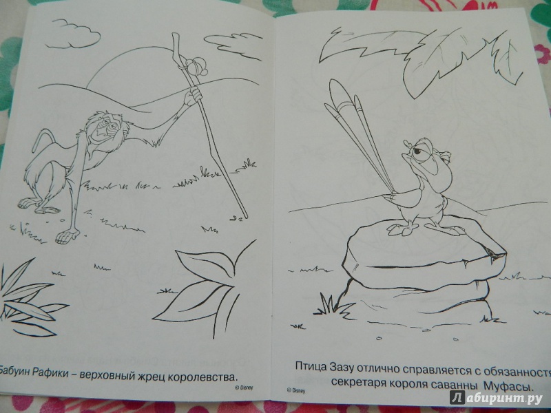Иллюстрация 2 из 8 для Раскраска-малышка. Король лев (№1315) | Лабиринт - книги. Источник: Nnatalek