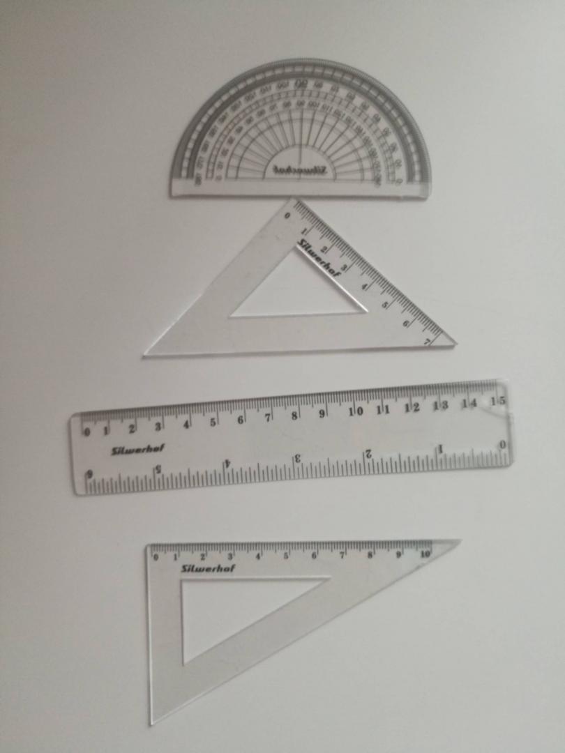 Иллюстрация 3 из 9 для Набор геометрический, 4 предмета | Лабиринт - канцтовы. Источник: Лабиринт
