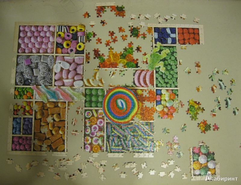 Иллюстрация 7 из 15 для Puzzle-1000 "Сладкая радуга" (C-102723) | Лабиринт - игрушки. Источник: Dmit