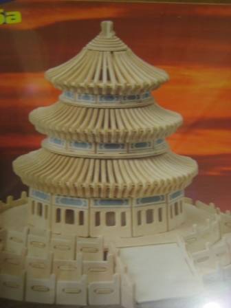 Иллюстрация 3 из 4 для Сборная деревянная модель "Храм неба" (P075) | Лабиринт - игрушки. Источник: Марита