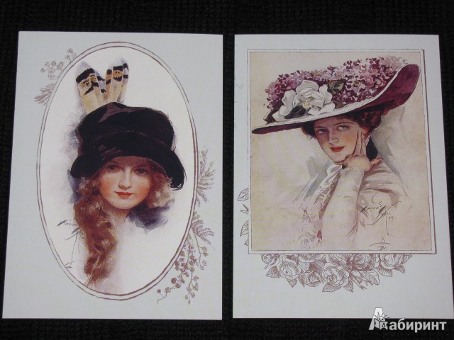 Иллюстрация 4 из 9 для Прелестные леди. Харрисон Фишер. На почтовых открытках - Харрисон Фишер | Лабиринт - сувениры. Источник: Nemertona