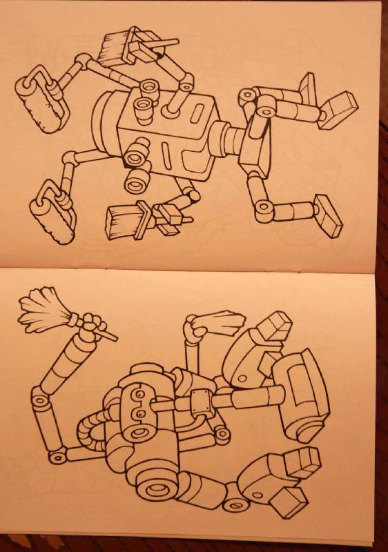 Иллюстрация 5 из 5 для Роботы-помощники. Раскраска | Лабиринт - книги. Источник: Яяяя
