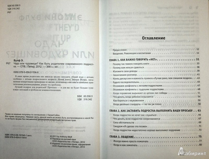 Иллюстрация 4 из 12 для Чадо или чудовище? Как быть родителем современного подростка - Энтони Вулф | Лабиринт - книги. Источник: Леонид Сергеев