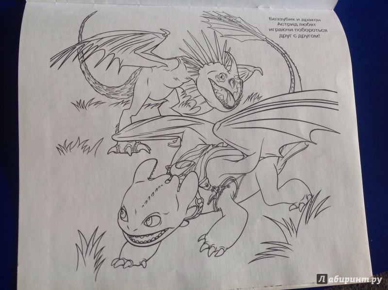 Иллюстрация 8 из 9 для Как приручить дракона 2. Моя большая раскраска (№1421) | Лабиринт - книги. Источник: Кононова Мария