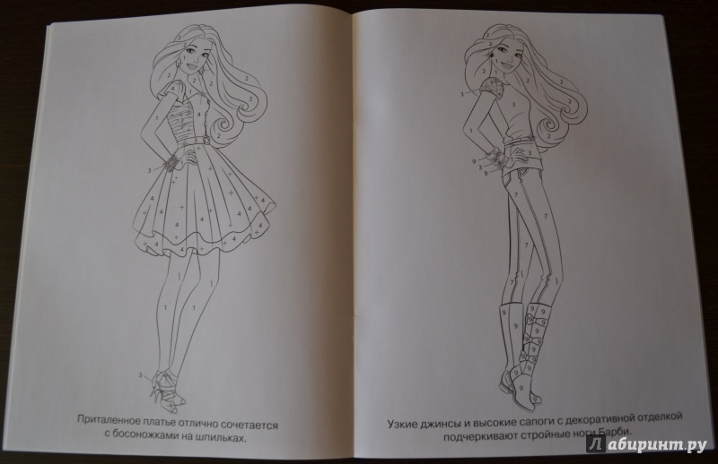 Иллюстрация 5 из 27 для Барби. Раскрась по номерам (№1507) | Лабиринт - книги. Источник: Ирина Золотавина