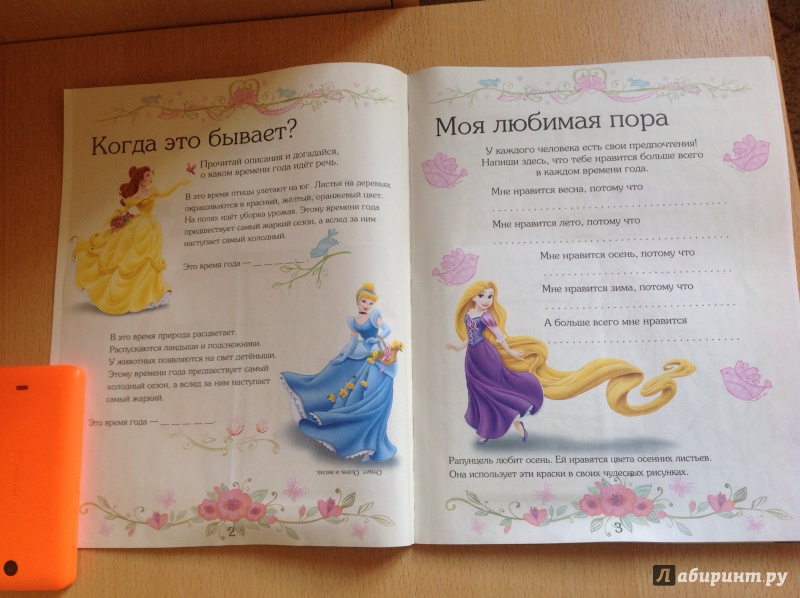 Иллюстрация 28 из 39 для Времена года. Принцессы. Развивающая книжка с 3D-наклейками | Лабиринт - книги. Источник: Кононова Мария