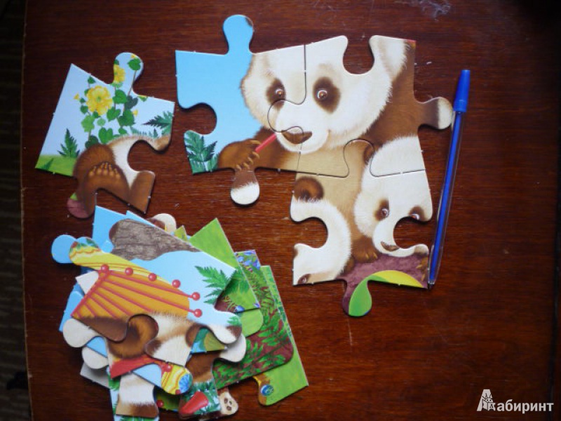 Иллюстрация 2 из 9 для Развивающая мозаика "Панды" (2394) | Лабиринт - игрушки. Источник: Кэт